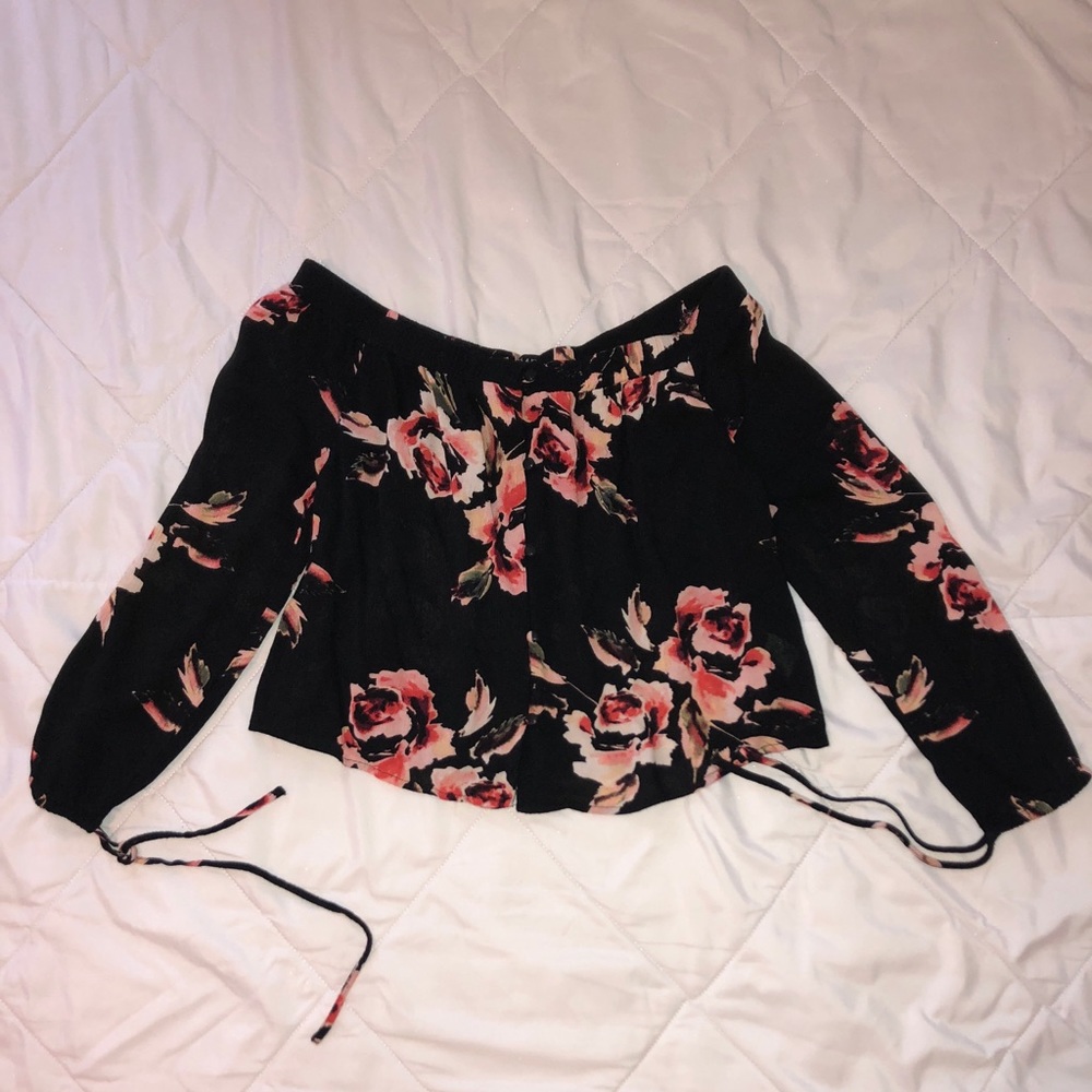 Off the shoulder floral top